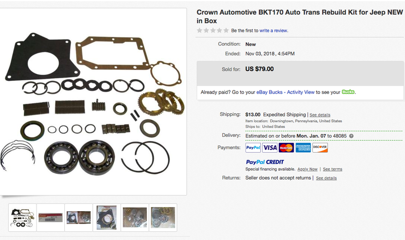 Illustration for article titled How I Rebuilt My Jeep Truck's Transmission In My Kitchen For Under $150